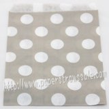 Gray Polka Dot Paper Favor Bags 400pcs