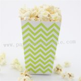Lime Green Chevron Paper Popcorn Boxes 36pcs