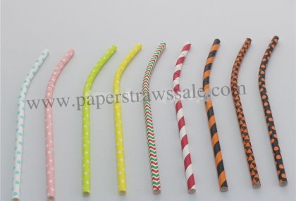 10000pcs Flexible Bendy Paper Straws Wholesale [bendy001]