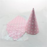 48pcs Pink Polka Dot Paper Party Hats