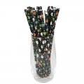 Halloween Colored Ghost Pumpkin Skull Paper Straws 500 pcs