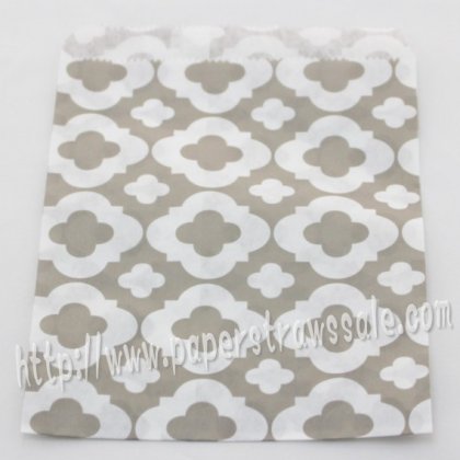 Gray Mod Print Paper Favor Bags 400pcs