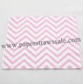 Pink Chevron Print Paper Napkins 300pcs