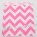 Hot Pink Wide Chevron Paper Favor Bags 400pcs