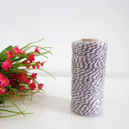 Brown/White Stripe Print Bakers Twine 15 Spools