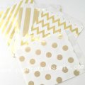 1000pcs Mixed Colors Gold Foil Treat Candy Favor Bags