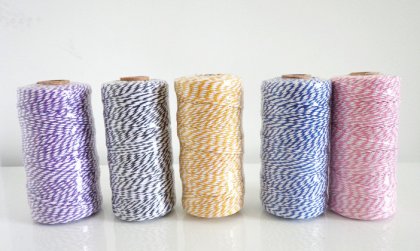 30 Spools Mixed 5 Colors Cheap Bakers Twine [bakerstwine023]