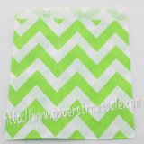 Green Wide Chevron Paper Favor Bags 400pcs