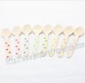 Bulk Polka Dot Wooden Spoons 400pcs Mixed 8 Colors