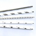 100 Pcs/Box Mixed Metallic Foil Silver Paper Straws