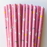 Cloud Heart Star Rainbow Unicorn Paper Straws 500 Pcs