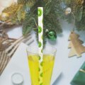 100 Pcs/Box Fruit Green KiwiFruit Kiwi Paper Straws