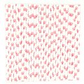 Dog Puppy Kitty Pet Pink Paw Paper Straws 500 Pcs