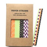 100 Pcs/Box Mixed Magic Show Party Paper Straws