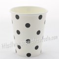90Z Black Polka Dot Paper Drinking Cups 120pcs 90Z Black Polka Dot Paper Drinking Cups 120pcs