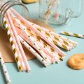 100 Pcs/Box Mixed Vintage Party Paper Straws