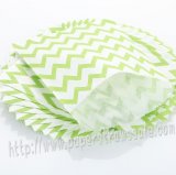 Green Thin Chevron Paper Favor Bags 400pcs