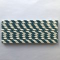 Dark Blue Navy Striped Paper Straws Clearance