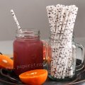 Colorful Floral Mandarin Duck Bird Paper Straws 500 pcs