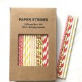 100 Pcs/Box Mixed Floral Cherry Blossom Paper Straws 100 Pcs/Box Mixed Floral Cherry Blossom Paper Straws