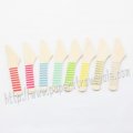 Striped Wooden Knives 400pcs Mixed 8 Colors