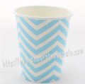 90Z Blue Chevron Paper Drinking Cups 120pcs