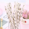 Halloween Colored Tattoo Skull Paper Straws 500 pcs