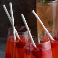 Solid Pure All Plain White Paper Straws Clearance