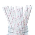 Light Pink Star Paper Drinking Straws 500 pcs