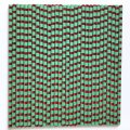 Foil Red Circle Horizontal Stripe Green Paper Straws 500 Pcs