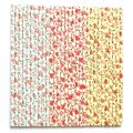 100 Pcs/Box Mixed Floral Vintage Flower Paper Straws