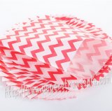 Red Thin Chevron Paper Favor Bags 400pcs