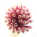 White Polka Dot Hot Pink Paper Straws 500 Pcs