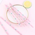 Sea Horse Scallop Mermaid Light Pink Paper Straws 500 pcs