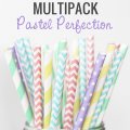 100 Pcs/Box Mixed Easter Pastel Perfection Paper Straws