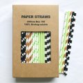 100 Pcs/Box Mixed Football Rugby Game Day Paper Straws 100 Pcs/Box Mixed Football Rugby Game Day Paper Straws
