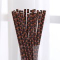 Halloween Pumpkin Grimace Paper Straws 500 pcs Halloween Pumpkin Grimace Paper Straws 500 pcs
