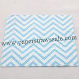 Light Blue Chevron Paper Napkins 300pcs