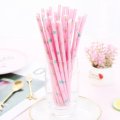 Sea Horse Scallop Mermaid Light Pink Paper Straws 500 pcs