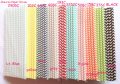 Chevron Paper Drinking Straws 2000pcs Mixed 10 Colors