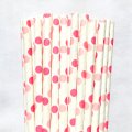 Hot Pink Light Pink Polka Dot Paper Straws 500 Pcs Hot Pink Light Pink Polka Dot Paper Straws 500 Pcs