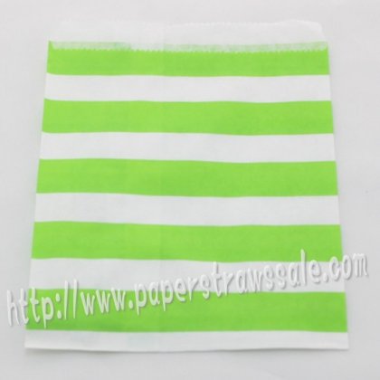 Green Sailor Striped Paper Favor Bags 400pcs [pfbags052]
