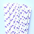 Lilac Light Purple Heart Party Paper Straws 500 Pcs Lilac Light Purple Heart Party Paper Straws 500 Pcs