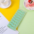 Gold Foil Polka Dot Mint Paper Straws 500 pcs