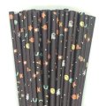 Astronaut Solar System Outer Space Paper Straws 500 Pcs