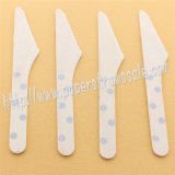 Wooden Knives with Silver Polka Dot Print 100pcs