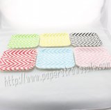 1500pcs 7" Chevron Square Paper Plates Mixed 6 Colors