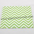 Green Chevron Printed Paper Napkins 300pcs