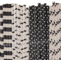 200pcs Black Mustache Little Man Paper Straws Mixed 200pcs Black Mustache Little Man Paper Straws Mixed