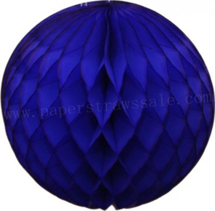 Navy Tissue Paper Honeycomb Balls 20pcs [honeycombball003]